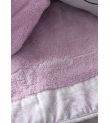 Κουβέρτα κούνιας fleece NIMA Precious, χρώμα ροζ 110x140 20020